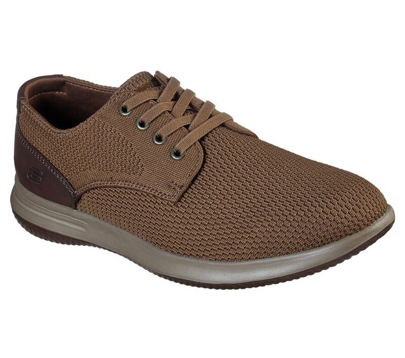 Skechers Darlow - Velogo - Mens Slip On Shoes Brown [AU-NZ0342]